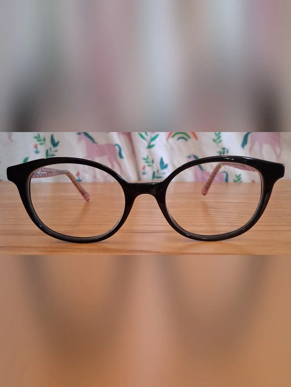 EUC Lafont Paris Tantot Black & Pink Polka Dot Round Everyday Glasses Frames